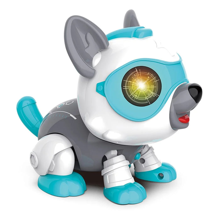 Intelligent Voice Control Assembled Toy Building Toy Multifunctional Electronic Dog Shaped Toy - DIY013/Blue - 4