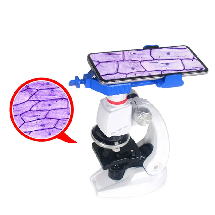 Children Toy Biological Microscope 1200X Illuminated Microscope Kit - 3
