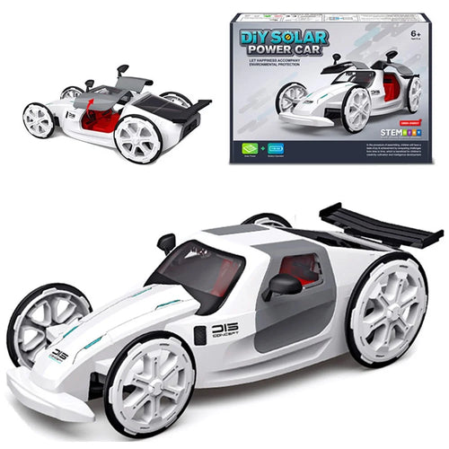 DIY015 DIY Solar Power Car STEM Education Four Wheel Model Car Toy for Kids - 1