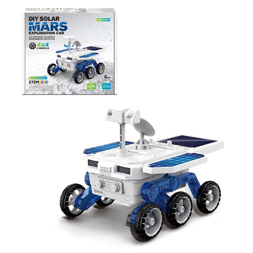 DIY016 DIY Solar Power Space Rover STEM Education Car Model Toy for Kids - 1