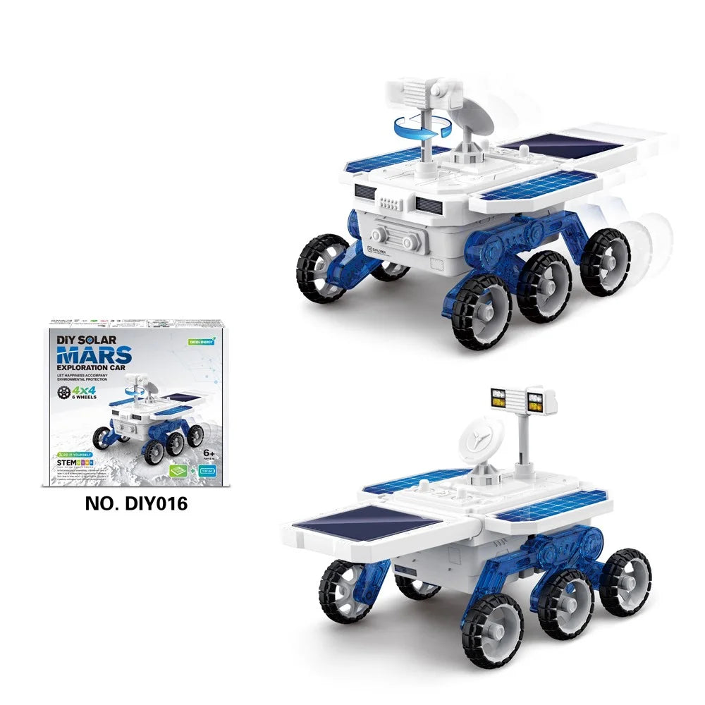 DIY016 DIY Solar Power Space Rover STEM Education Car Model Toy for Kids - 2