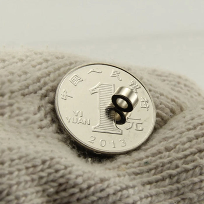 100Pcs/Set 6 x 3mm Round Shape Hole NdFeB Magnet for Industrial Equipment and DIY Projects - 5