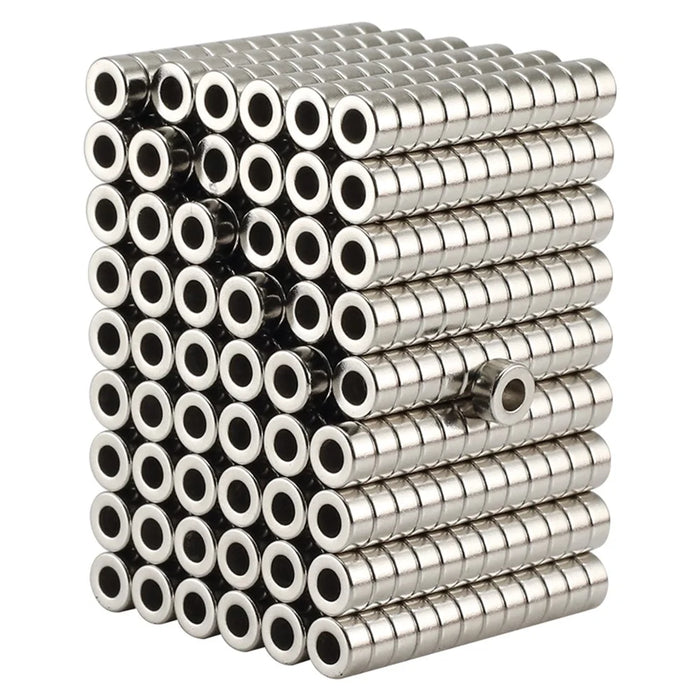 50Pcs/Set 6 x 3mm Round Hole NdFeB Magnet for Industrial Equipment and DIY Projects - 7