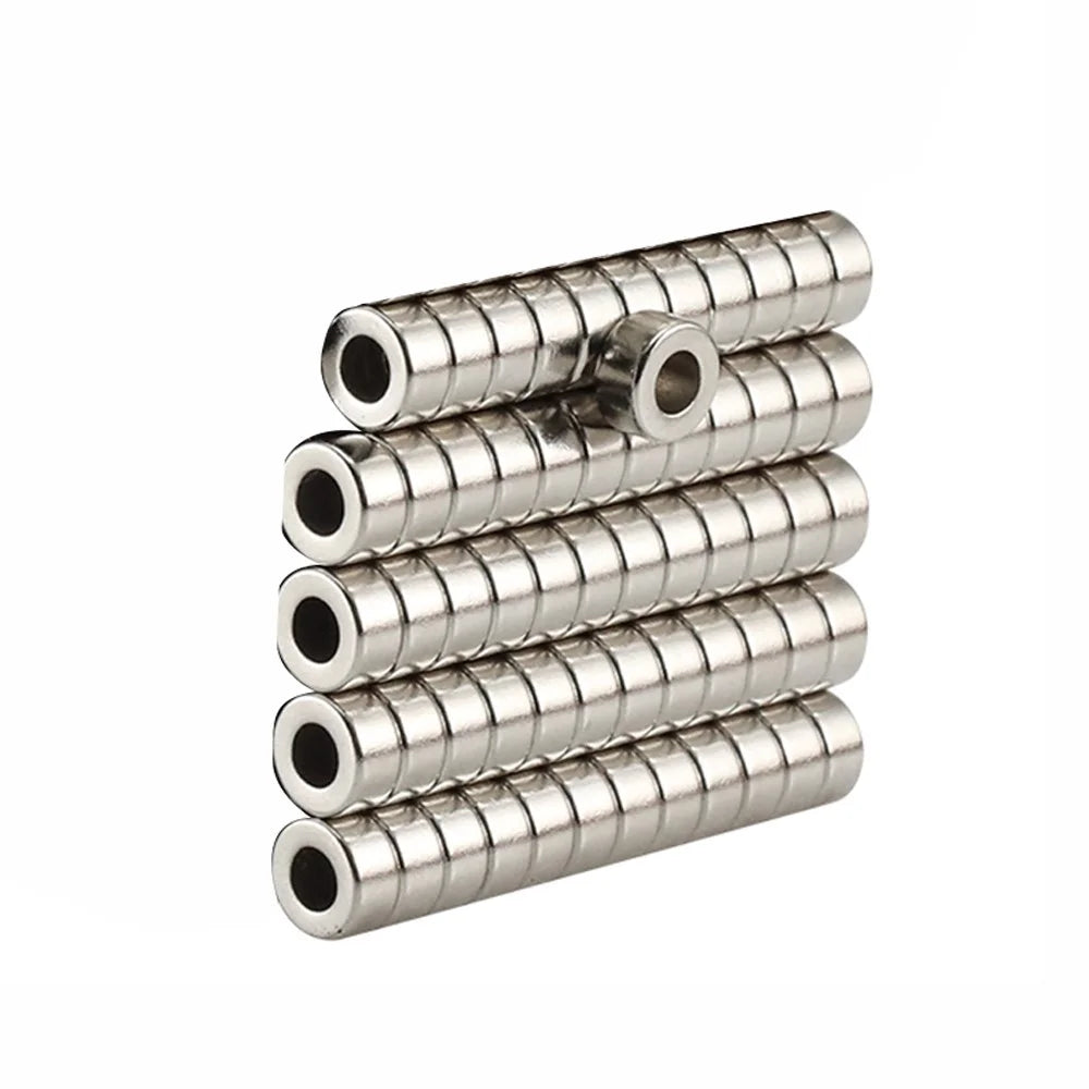 50Pcs/Set 6 x 3mm Round Hole NdFeB Magnet for Industrial Equipment and DIY Projects - 1