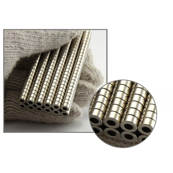 50Pcs/Set 6 x 3mm Round Hole NdFeB Magnet for Industrial Equipment and DIY Projects - 3