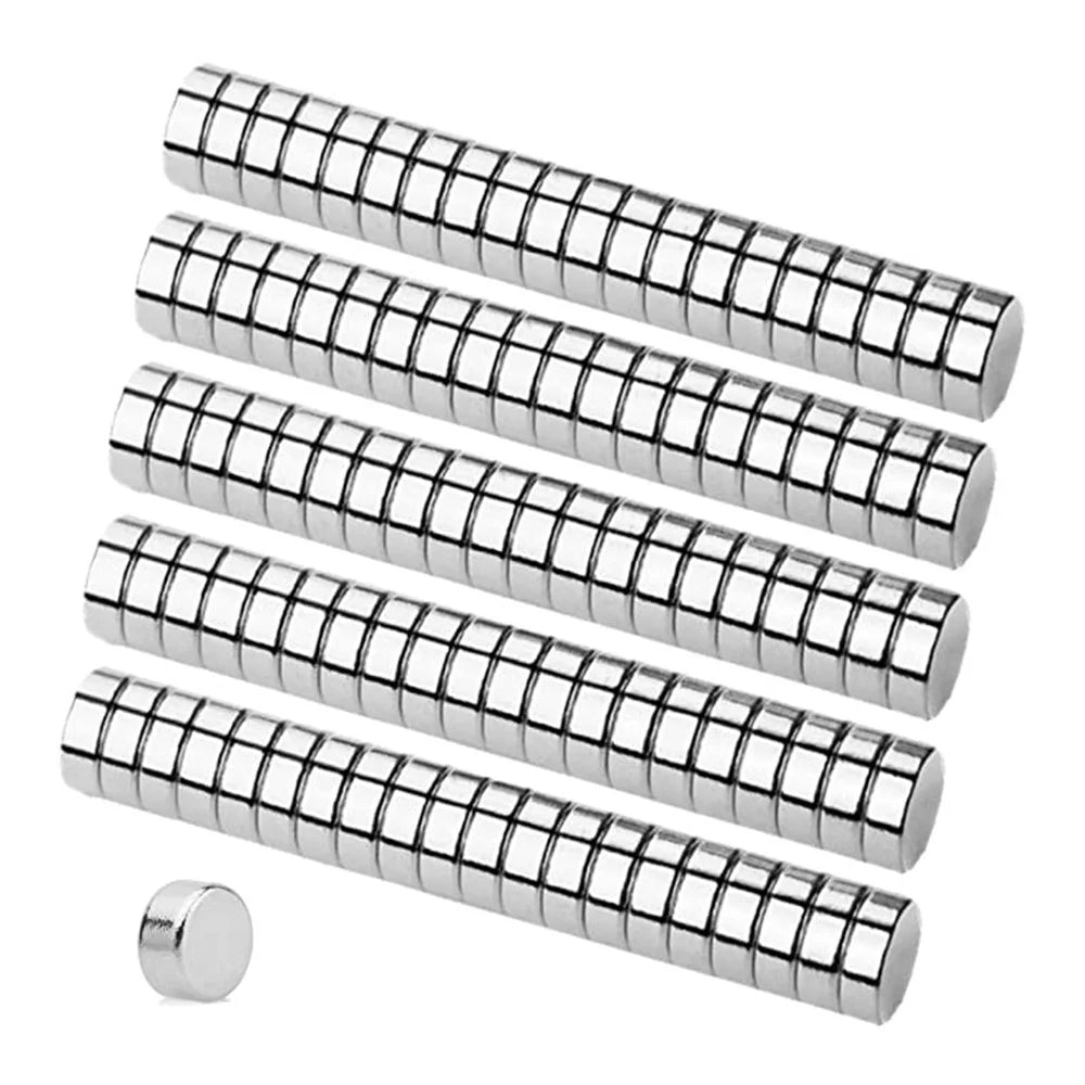 100Pcs/Set Round Strong Suction NdFeB Magnets for Industrial Equipment and DIY Toys, Size: 6 x 3mm - 1
