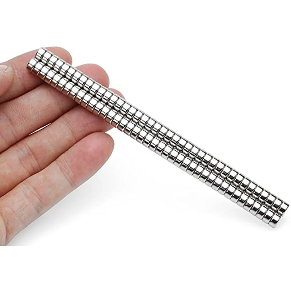 100Pcs/Set Round Strong Suction NdFeB Magnets for Industrial Equipment and DIY Toys, Size: 6 x 3mm - 2