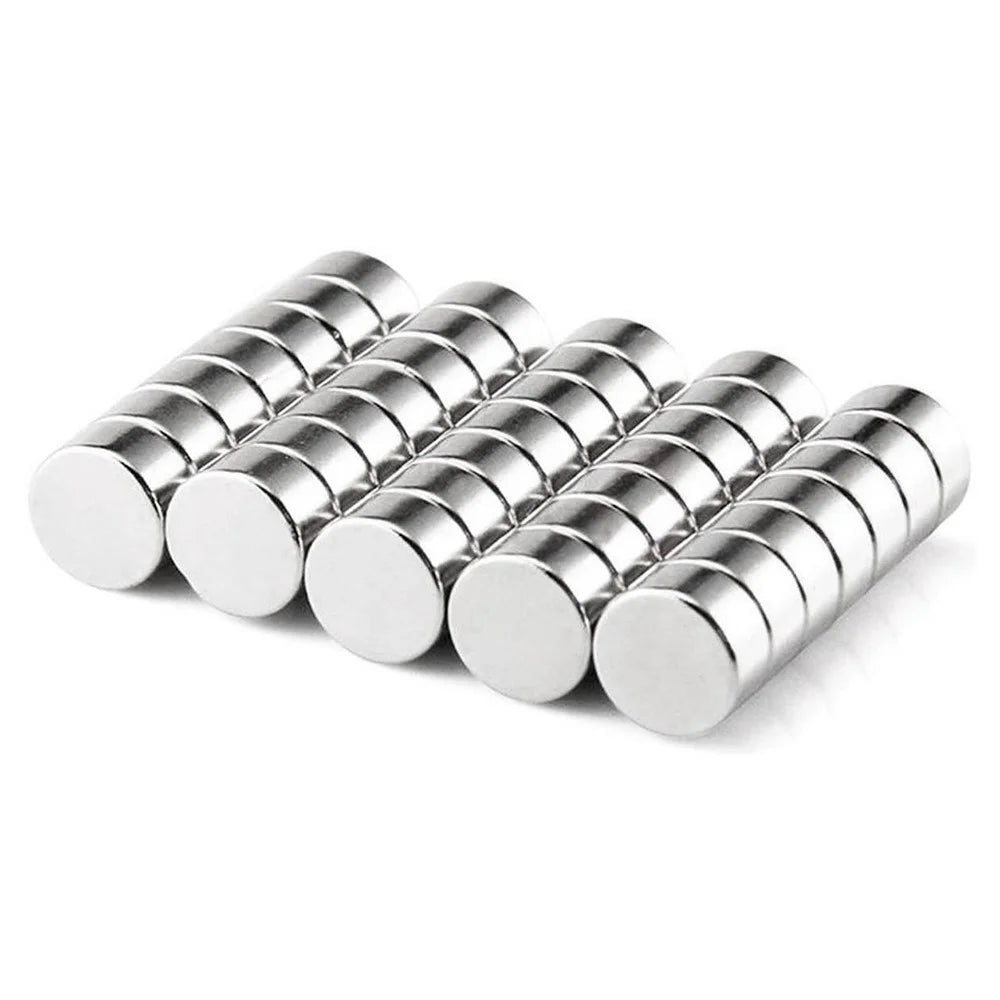 50Pcs/Set Industrial Equipment and DIY Toys Strong Round NdFeB Magnet, Size: 12x5mm - 5