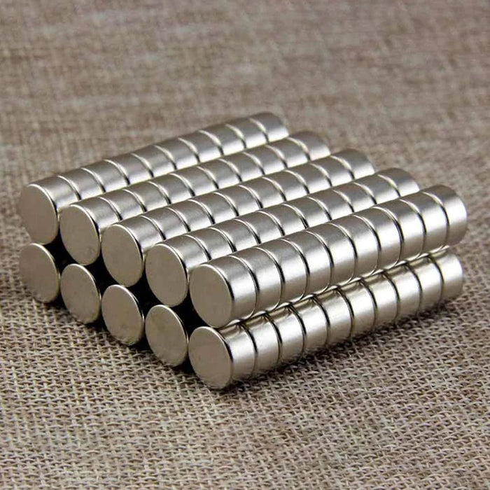 100Pcs/Set Strong Round Shape NdFeB Magnet for Industrial Equipment and DIY Toys, Size: 12x5mm - 1