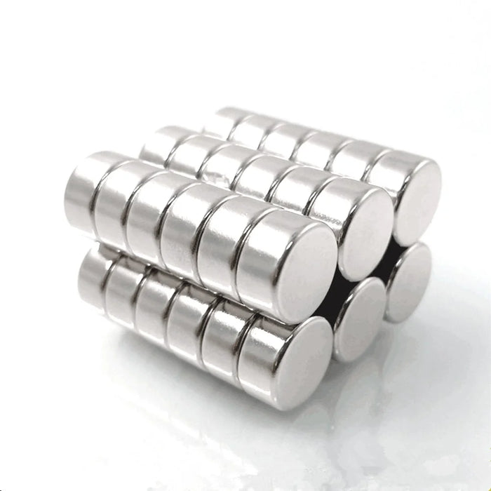 100Pcs/Set Strong Round Shape NdFeB Magnet for Industrial Equipment and DIY Toys, Size: 12x5mm - 3