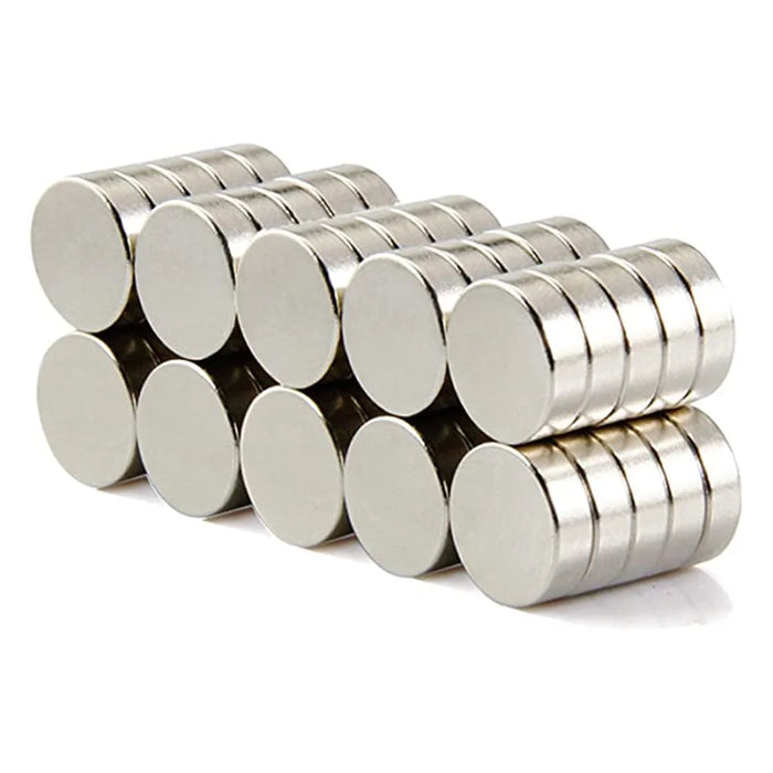 100Pcs/Set Strong Round Shape NdFeB Magnet for Industrial Equipment and DIY Toys, Size: 12x5mm - 4
