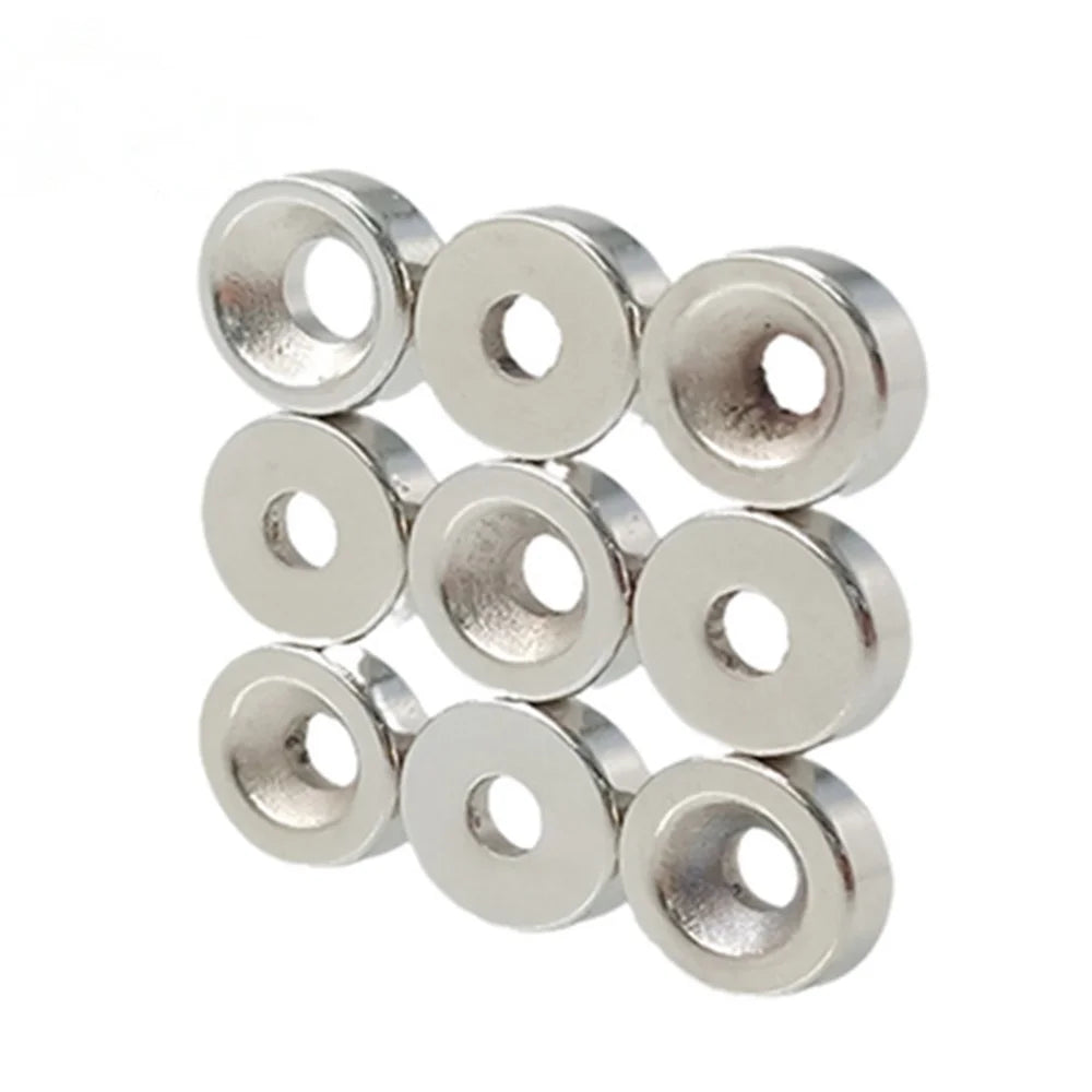 100Pcs/Set 12 x 5mm Powerful Round Shape Hole NdFeB Magnet - 3