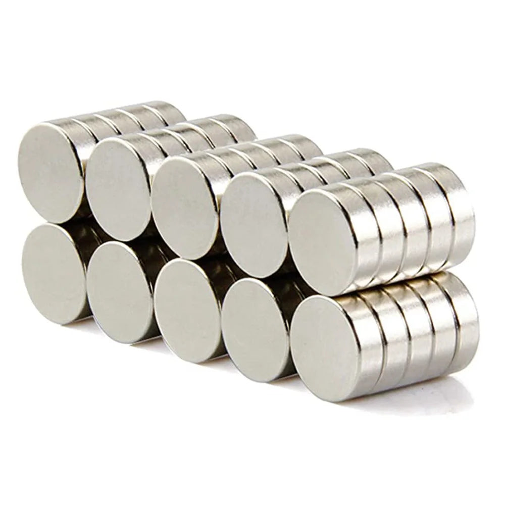 50Pcs/Set Powerful Round Shape NdFeB Magnet for Industrial Equipment and DIY Toys, Size: 12 x 6mm - 1