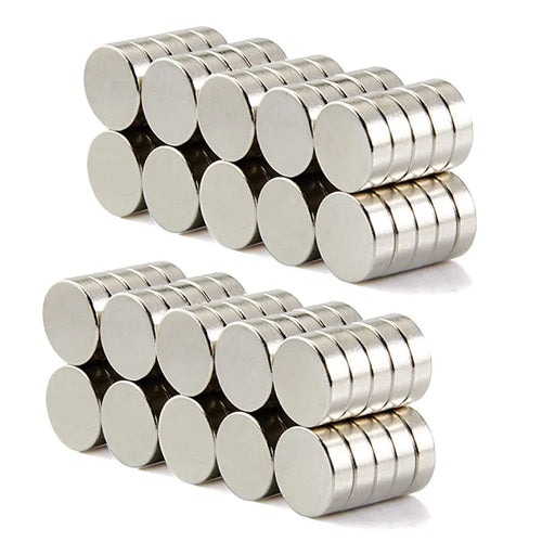 100Pcs/Set Industrial Equipment and DIY Toys Strong Suction Round NdFeB Magnet, Size: 12 x 4mm - 1