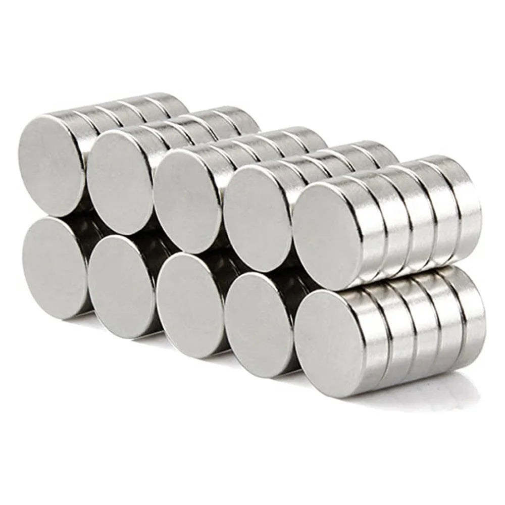50Pcs/Set Industrial Equipment and DIY Toys Round Strong Suction NdFeB Magnet, Size: 12 x 4mm - 1