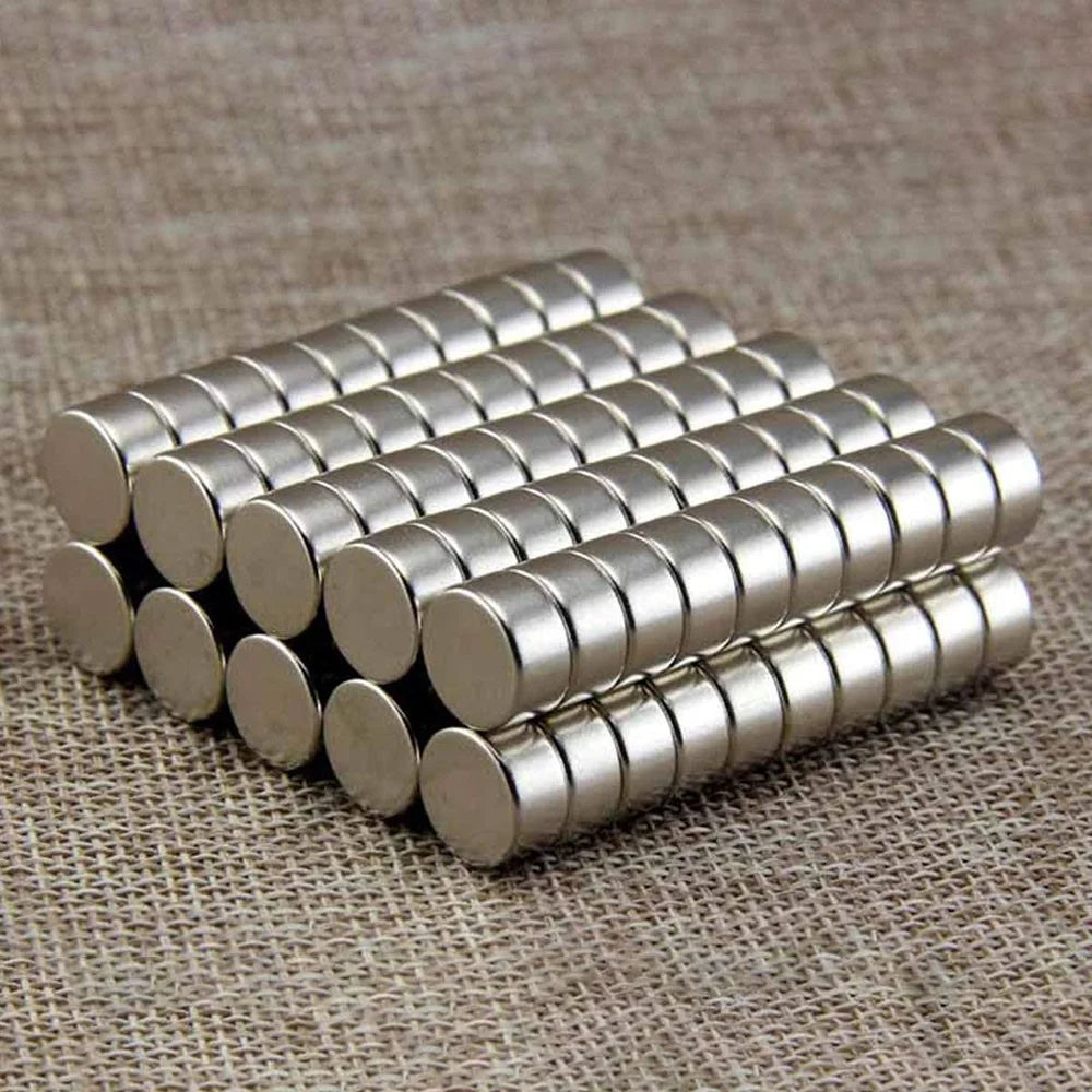 50Pcs/Set Industrial Equipment and DIY Toys Round Strong Suction NdFeB Magnet, Size: 12 x 4mm - 6