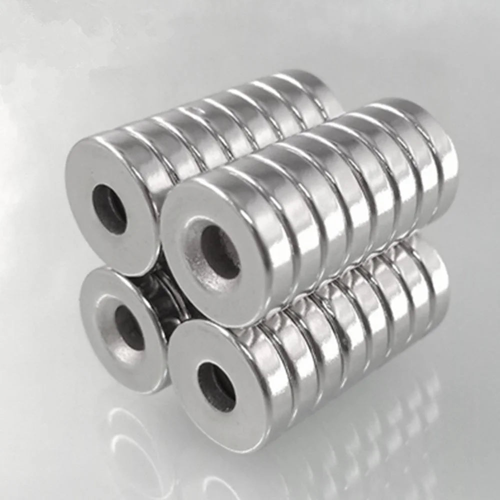 50Pcs/Set 12 x 4mm Industrial Equipment and DIY Projects Strong Suction Round Shape Hole NdFeB Magnet - 6