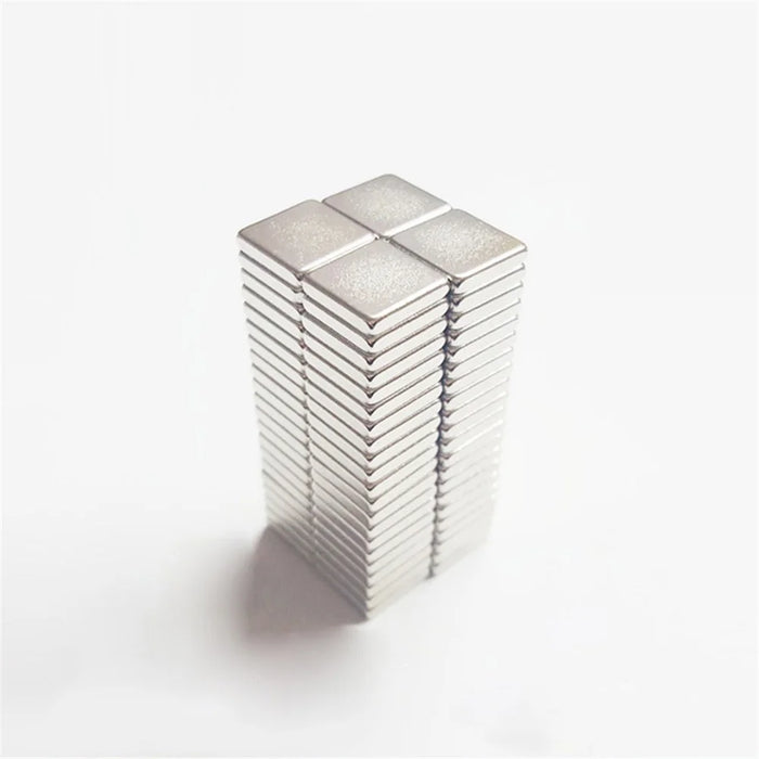 100PCS 10x10x2mm Rectangular Magnet Super Strong Magnetic NdFeB Magnet - 1