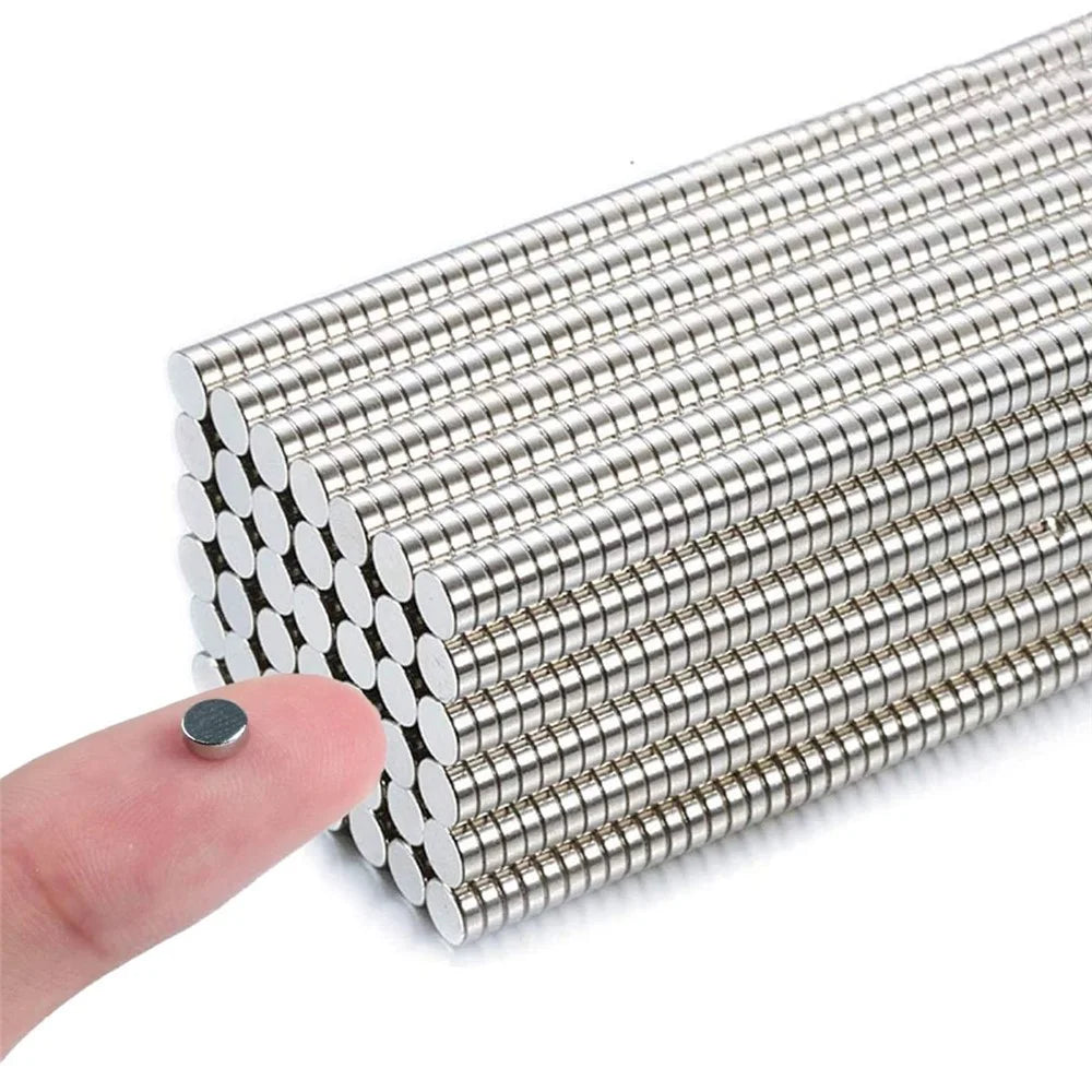 200Pcs/Pack 4*2mm Mini Small Round Magnetic Disc NdFeB Super Strong Powerful Magnets - 1