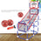 DIY Assembly Basketball Hoop Indoor Outdoor Children Boys Basketball Shooting Sport Toy Set with Air Pump 2 Balls - 2