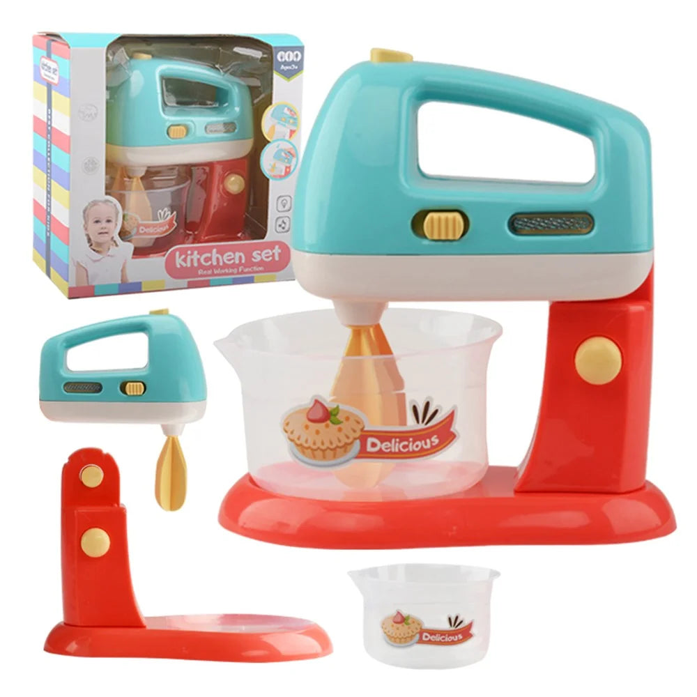 Children Electric Light Music Kitchen Toy Girls Pretend Play Simulation Small Appliances - Blender - 1
