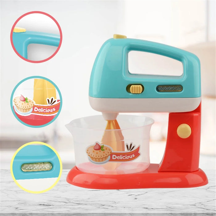 Children Electric Light Music Kitchen Toy Girls Pretend Play Simulation Small Appliances - Blender - 2