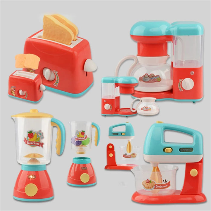 Children Electric Light Music Kitchen Toy Girls Pretend Play Simulation Small Appliances - Blender - 3