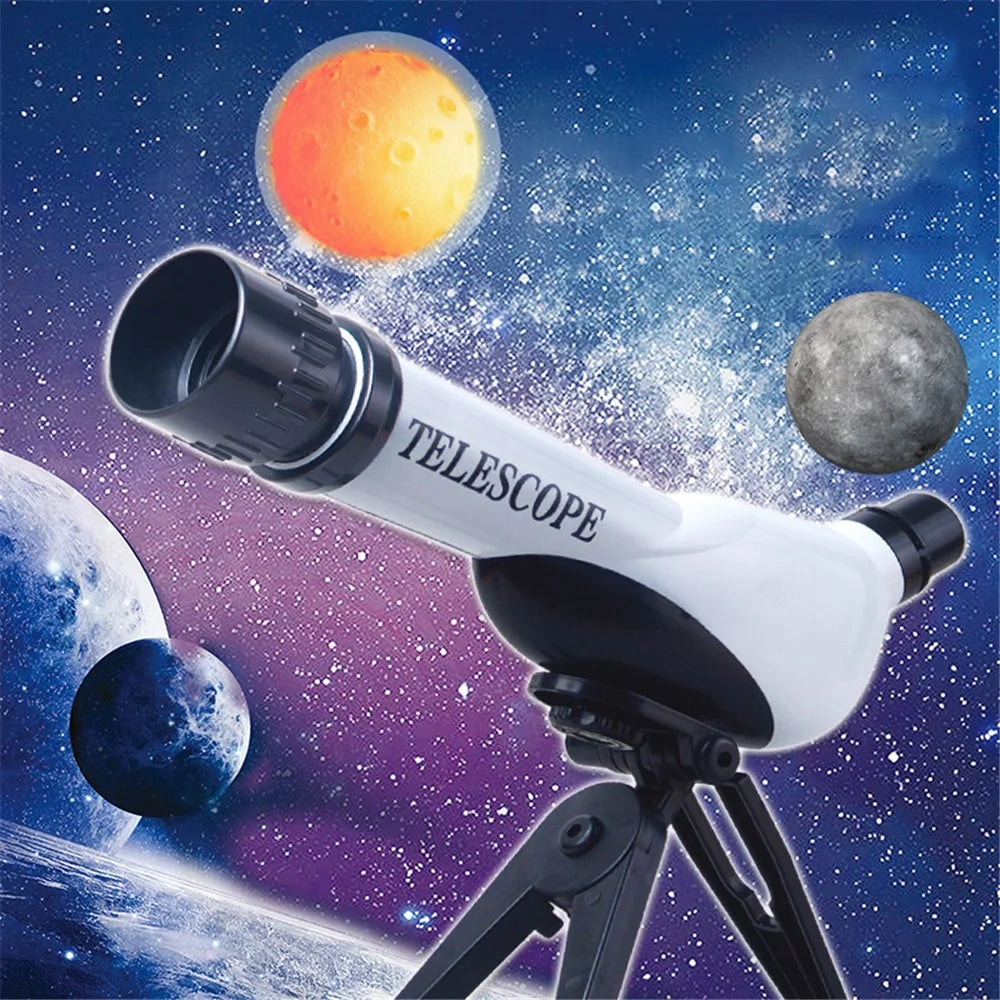 1062 DIY Assemble Children Astronomical Telescope HD Magnifying Glass Student Kids Science Experiment Educational Toy - 4