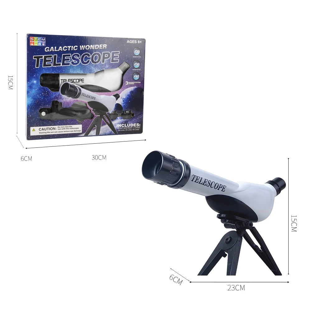 1062 DIY Assemble Children Astronomical Telescope HD Magnifying Glass Student Kids Science Experiment Educational Toy - 6