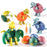 JJ878 Kids DIY Screwing Assemble Deformation Dinosaur Egg Model Toy Creative Educational Toy - Torosaurus - 5