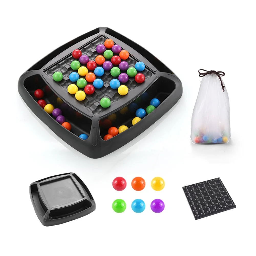 YS5698 Rainbow Ball Matching Game Parent-Child Board Game Kids Early Educational Toy - Colorful Balls - 1