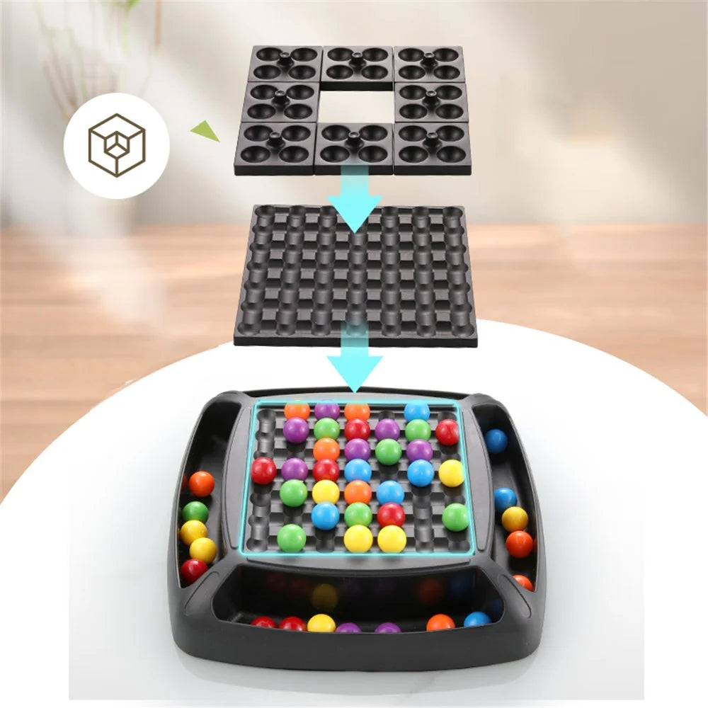 YS5698 Rainbow Ball Matching Game Parent-Child Board Game Kids Early Educational Toy - Colorful Balls - 4