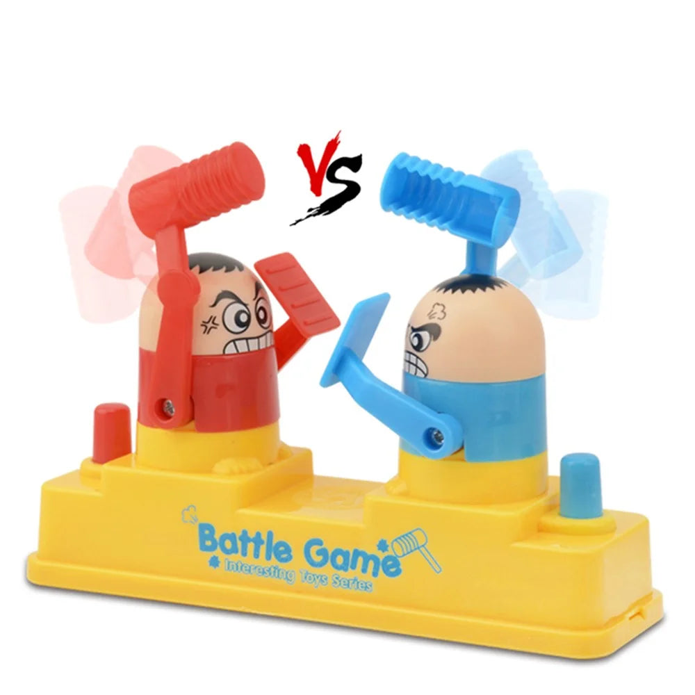 X023-8B Double Battle Board Game Children Desktop Hammer Robot Stress Relief Party Parent-child Interaction Toy - 2