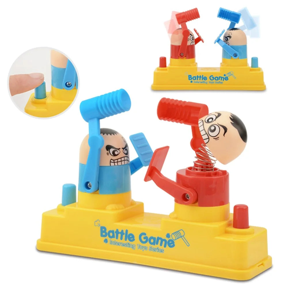 X023-8B Double Battle Board Game Children Desktop Hammer Robot Stress Relief Party Parent-child Interaction Toy - 3