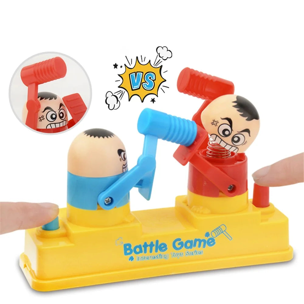 X023-8B Double Battle Board Game Children Desktop Hammer Robot Stress Relief Party Parent-child Interaction Toy - 4
