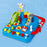 6719 Race Tracks Car Adventure Toys City Rescue Preschool Educational Toy Vehicle Track Playsets - Pink/Green - 4