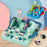 6719 Race Tracks Car Adventure Toys City Rescue Preschool Educational Toy Vehicle Track Playsets - Pink/Green - 6