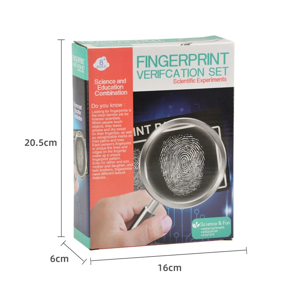 WH608-137 Kids Fingerprint Verification DIY Set Science Forensic Experiment Educational Toys - 2