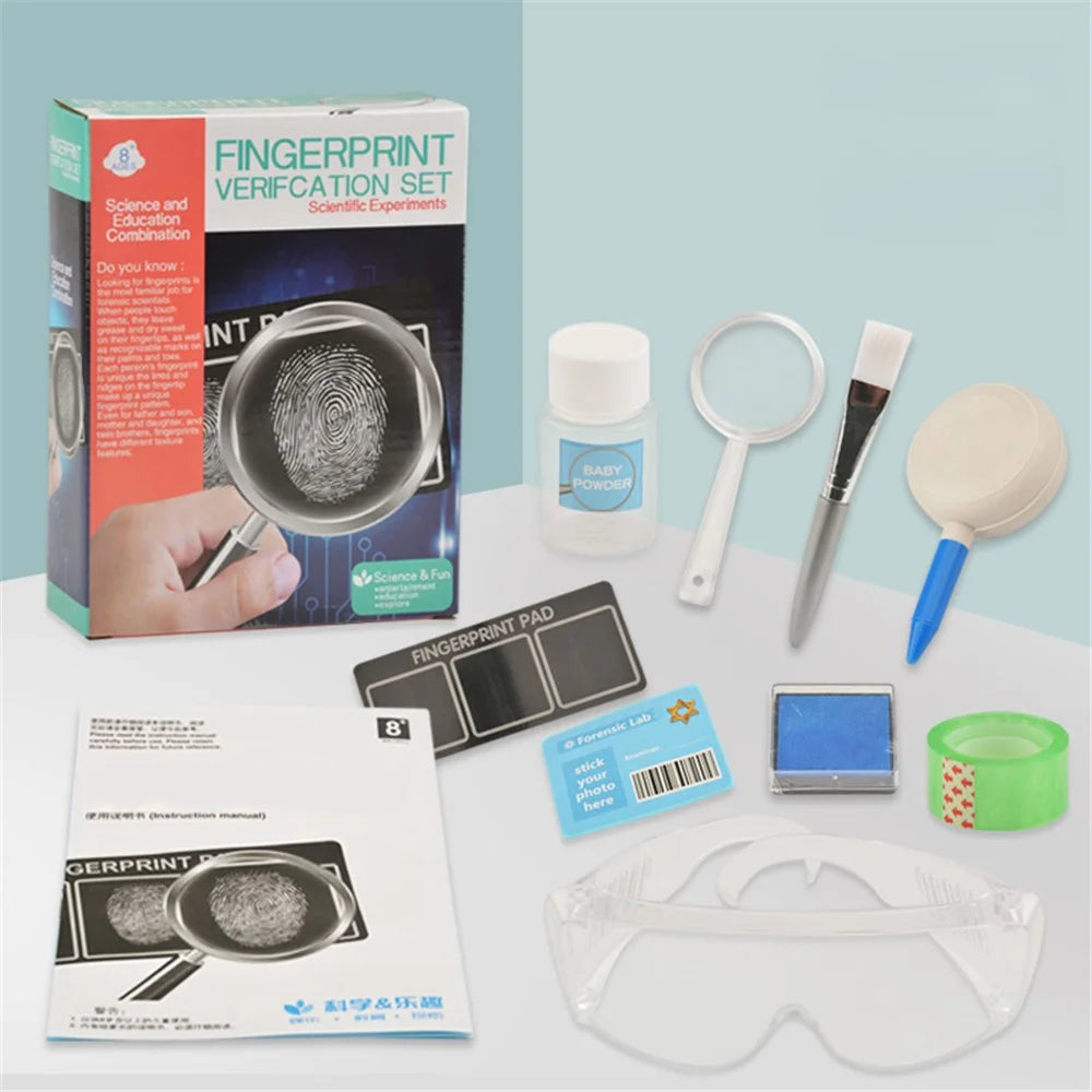 WH608-137 Kids Fingerprint Verification DIY Set Science Forensic Experiment Educational Toys - 3