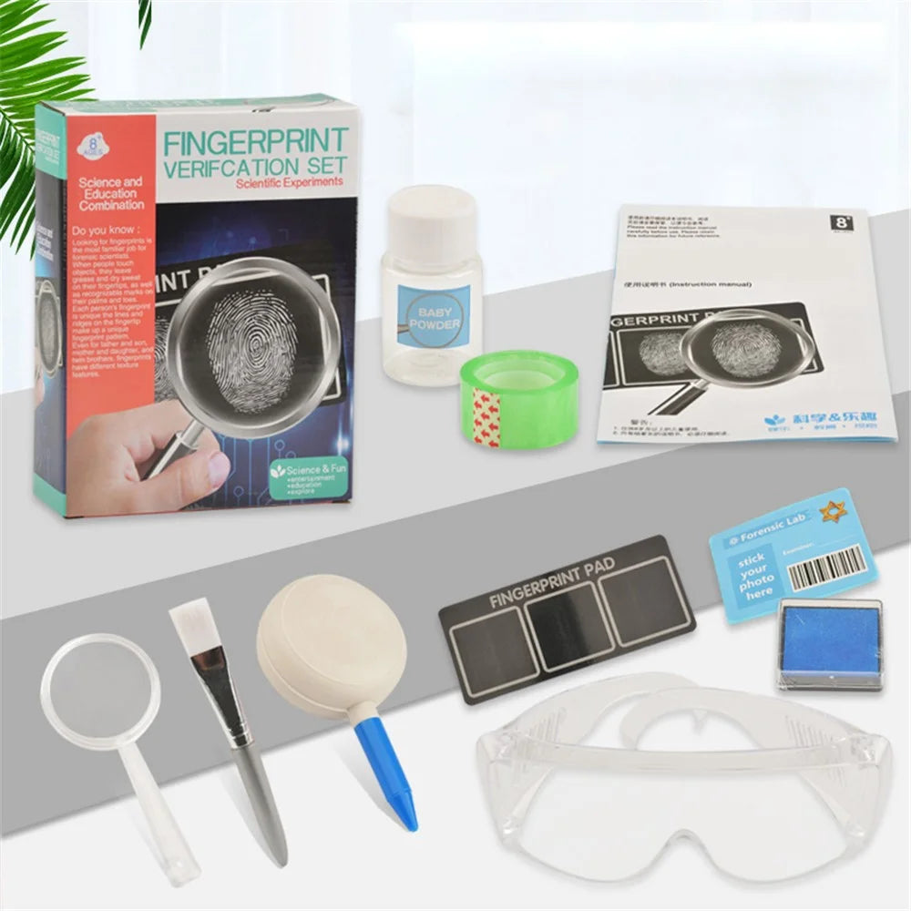 WH608-137 Kids Fingerprint Verification DIY Set Science Forensic Experiment Educational Toys - 4