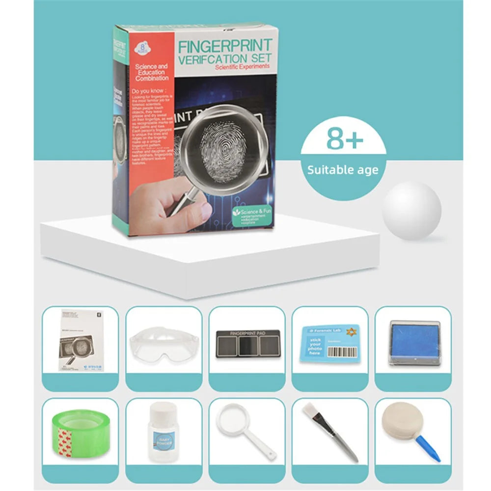 WH608-137 Kids Fingerprint Verification DIY Set Science Forensic Experiment Educational Toys - 5