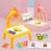6688-03 Cute Giraffe Electric Projection Painting Table Drawing Board Kids Graffiti Writing Desk Children Educational Toy - Pink/Color Box - 5