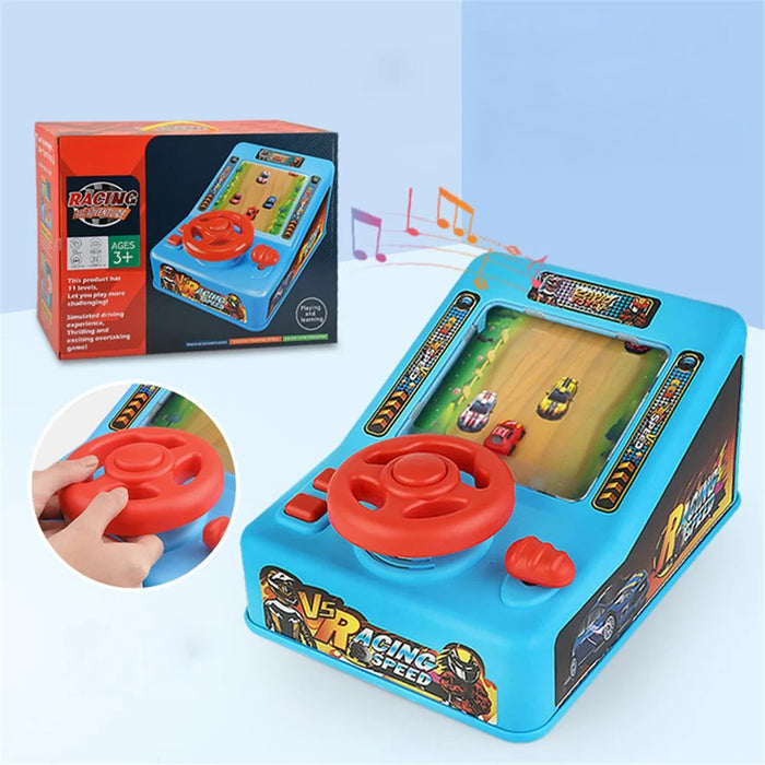 6908 Electric Car Adventure Toy Kids Simulation Racing Steering Wheel Game Console with Sound Effects - 5