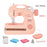 7982 Electric Children Sewing Machine Toy with Lights Small Appliance Pretend Play Sewing Toy for DIY Masks Educational Toys (Size: M) - Pink - 1