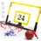 Punch-Free Plastic Basketball Hoop Set Basketball Hanger Mount Game for Kids Children Adults - Yellow - 7