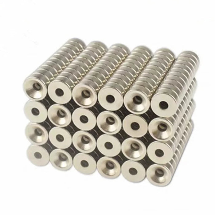 100PCS/Set 8mmx3mm Round Magnets Heavy Duty Powerful NdFeB Hole Magnets for Fridge, Crafts, Office, Tool Storage - 1