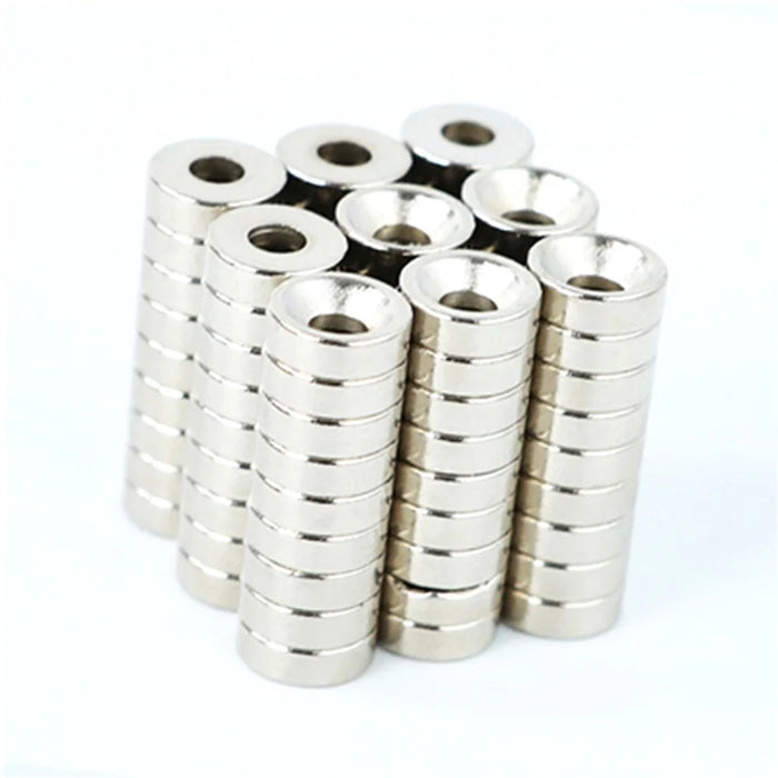 100PCS/Set 8mmx3mm Round Magnets Heavy Duty Powerful NdFeB Hole Magnets for Fridge, Crafts, Office, Tool Storage - 6