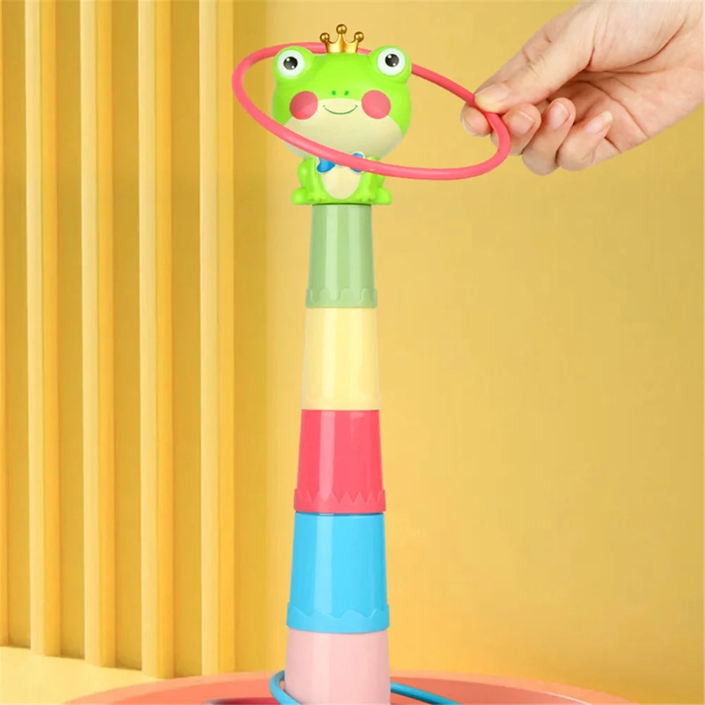 3613/3614 Ring Toss Game Toys for Children Adults Outdoor Indoor Games Combo Set Decompression Educational Tabletop Toys - Sika Deer - 3