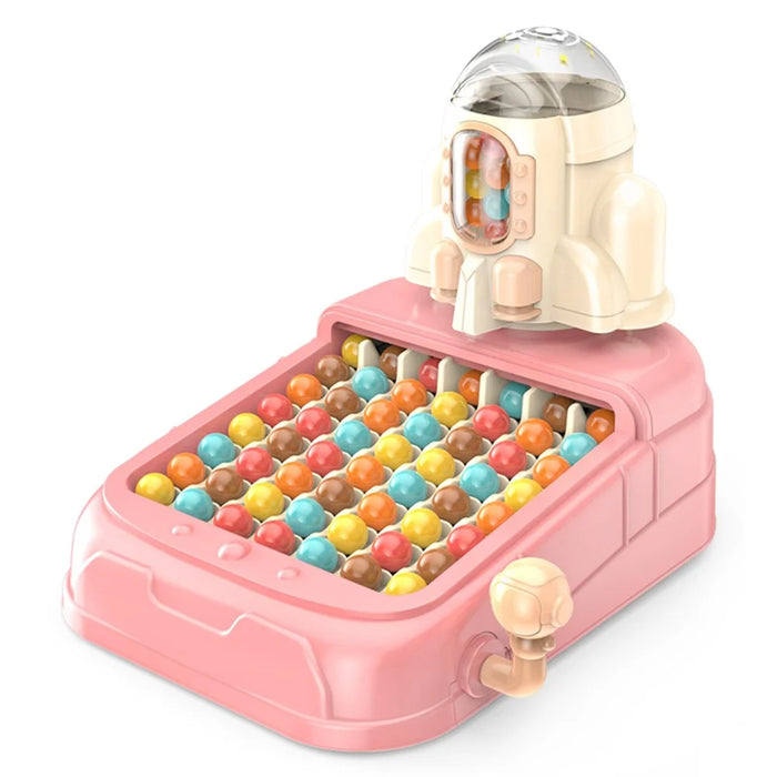 619-15 Rocket Rainbow Matching Board Game Attention Training Tabletop Educational Toys for Children - Pink - 2