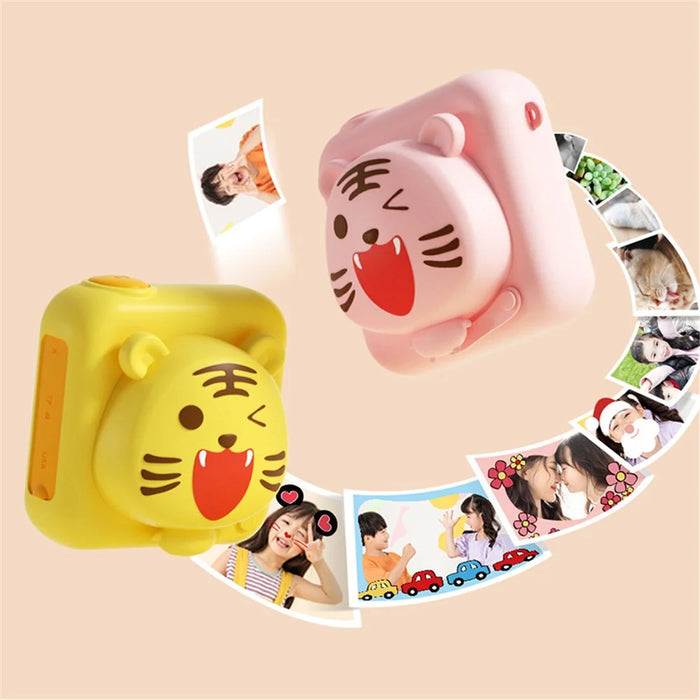 Kid's Camera 20 Million Pixels 1080P Children Video Camera Educational Toy Supporting 32GB Memory Card - Yellow - 6
